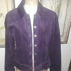 Plum 100% cotton jacket nwot